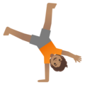Person Cartwheeling Emoji Google