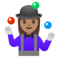 Woman Juggling Emoji Google