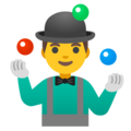 Man Juggling Emoji Google