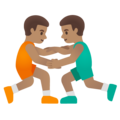 Men Wrestling Emoji Google
