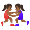 Women Wrestling Emoji Google