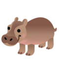 Hippopotamus Emoji Google