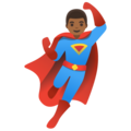 Man Superhero Emoji Google