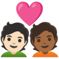 Couple With Heart Emoji Google