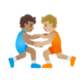 People Wrestling Emoji Google