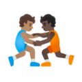 People Wrestling Emoji Google