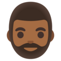 Man Beard Emoji Google