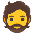 Person Beard Emoji Google