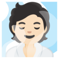 Person In Steamy Room Emoji Google