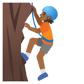 Person Climbing Emoji Google