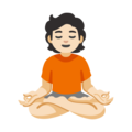 Person In Lotus Position Emoji Google