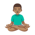Man In Lotus Position Emoji Google