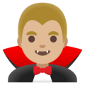 Man Vampire Emoji Google