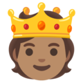 Person With Crown Emoji Google