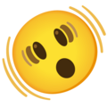 Shaking Face Emoji Google