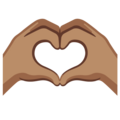 Heart Hands Emoji Google