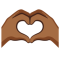 Heart Hands Emoji Google
