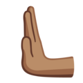 Leftwards Pushing Hand Emoji Google