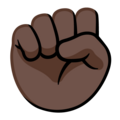Raised Fist Emoji Google