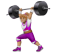 Woman Lifting Weights Emoji Huawei