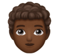 Man Curly Hair Emoji Huawei