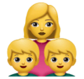 Family Woman Boy Boy Emoji Huawei