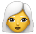 Woman White Hair Emoji Huawei