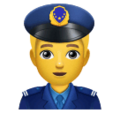 Man Police Officer Emoji Huawei