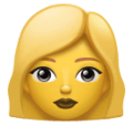 Woman Blond Hair Emoji Huawei