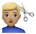 Man Getting Haircut Emoji Huawei