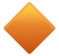 Large Orange Diamond Emoji Huawei
