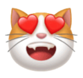Smiling Cat With Heart Eyes Emoji Huawei