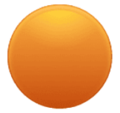 Large Orange Circle Emoji Huawei