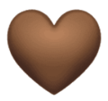 Brown Heart Emoji Huawei
