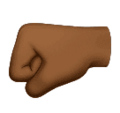 Left Facing Fist Emoji Huawei