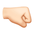 Right Facing Fist Emoji Huawei
