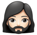 Woman Beard Emoji Huawei