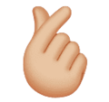 Hand With Index Finger And Thumb Crossed Emoji Huawei
