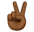 Victory Hand Emoji Huawei