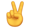 Victory Hand Emoji Huawei