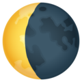 Waning Crescent Moon Emoji Joypixels