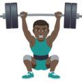 Man Lifting Weights Emoji Joypixels
