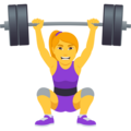 Woman Lifting Weights Emoji Joypixels
