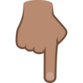 Backhand Index Pointing Down Emoji Joypixels