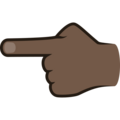 Backhand Index Pointing Left Emoji Joypixels