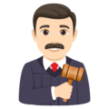 Man Judge Emoji Joypixels