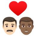 Couple With Heart Man Man Emoji Joypixels