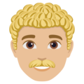 Man Curly Hair Emoji Joypixels