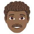 Man Curly Hair Emoji Joypixels