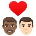 Couple With Heart Man Man Emoji Joypixels